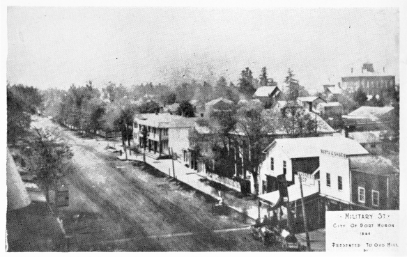 Very early view of Military Street